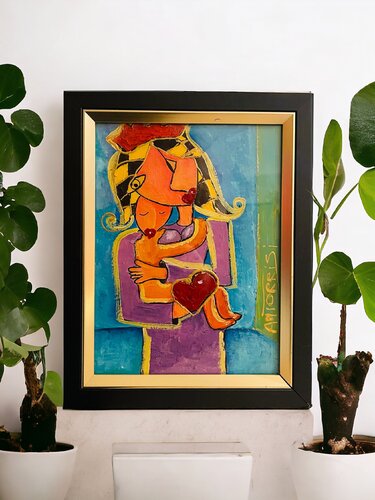 MA REINE by Anne-Marie Torrisi, Painting for Sale on Select