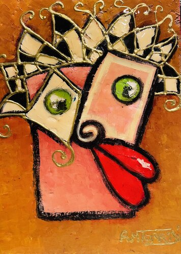 L’AMOUREUX by Anne-Marie Torrisi, Painting for Sale on Select