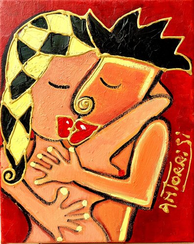 TOI ET MOI by Anne-Marie Torrisi, Painting for Sale on Select