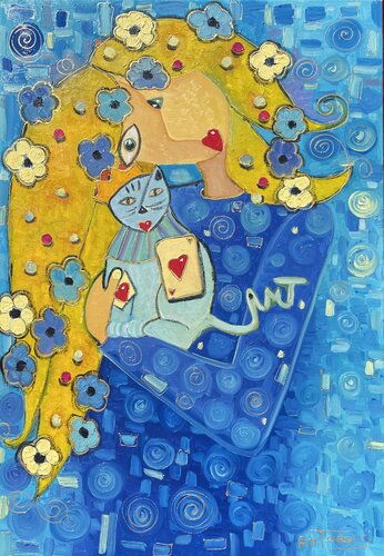 ÂMES LIÉES by Anne-Marie Torrisi, Painting for Sale on Select