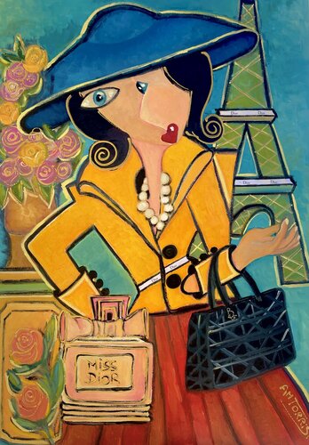 MISS DIOR by Anne-Marie Torrisi, Painting for Sale on Select