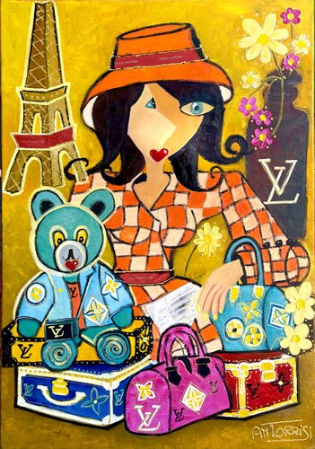 MALLES VUITTON by Anne-Marie Torrisi, Painting for Sale on Select