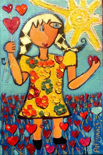 LUMIÈRE D’ENFANCE by Anne-Marie Torrisi, Painting for Sale on Select