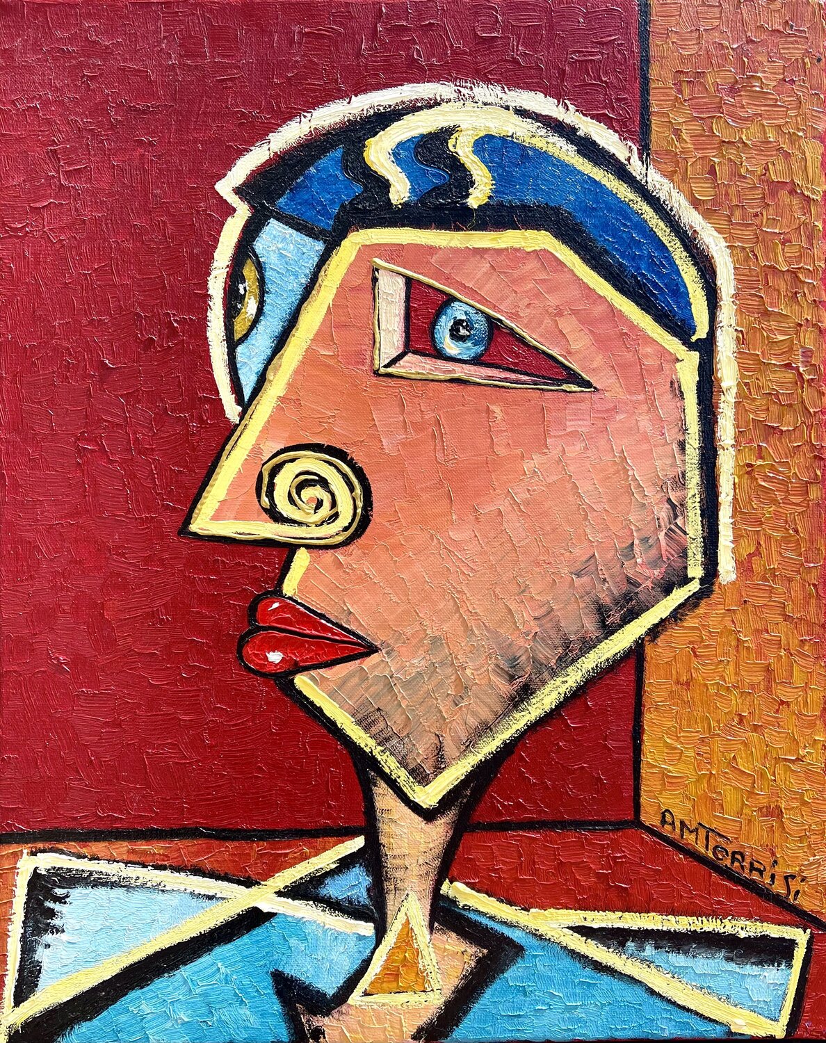 PHOTO DE PROFIL 1 Anne-Marie Torrisi Original painting for sale