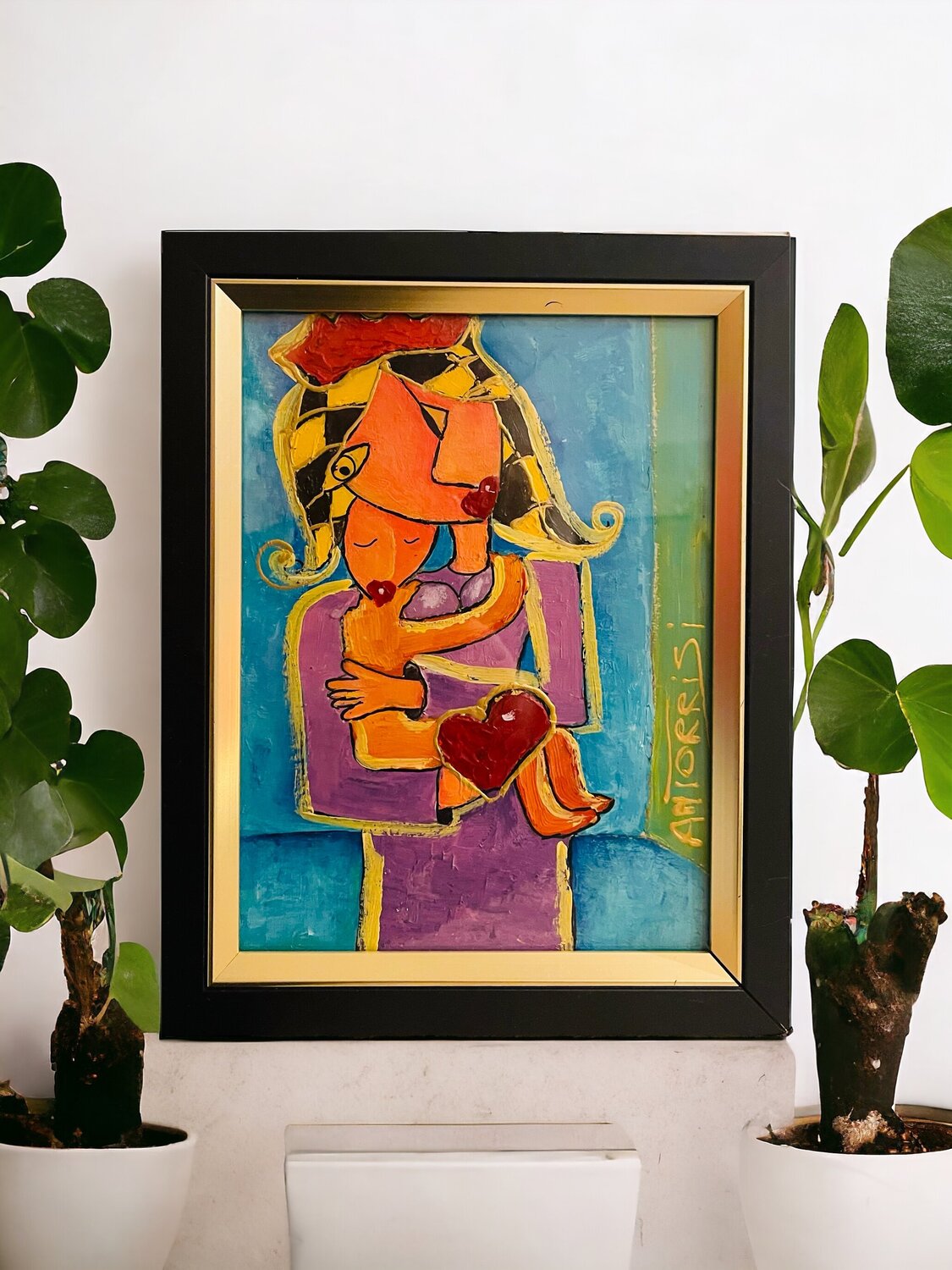 MA REINE Anne-Marie Torrisi Original painting for sale