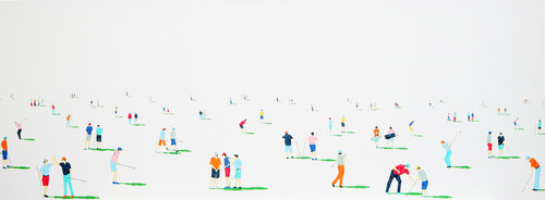 Golfers 35 by Stephanie Ho, Painting for Sale on Select