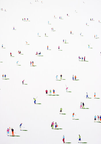 Golfers 39 by Stephanie Ho, Painting for Sale on Select