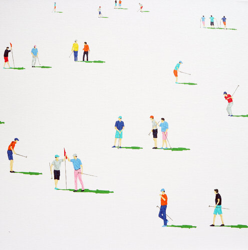 Golfers 41 by Stephanie Ho, Painting for Sale on Select
