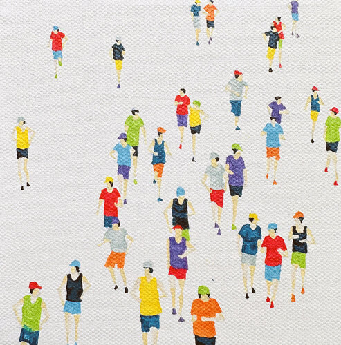 Ironman Nano 03 Runners by Stephanie Ho, Painting for Sale on Select