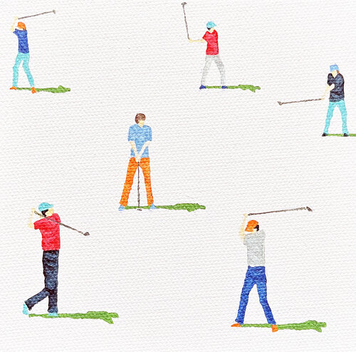 Golfers Nano 41 by Stephanie Ho, Painting for Sale on Select