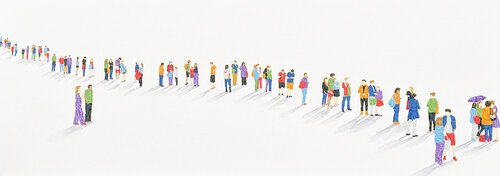 Moments In Line 01 von Stephanie Ho, Malerei kaufen auf Select