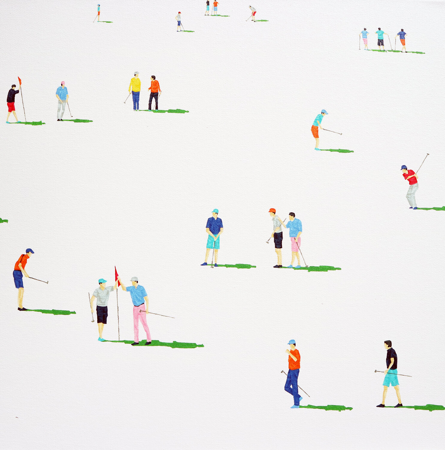 Golfers 41 Stephanie Ho Original painting for sale
