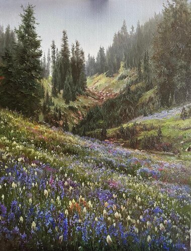 Song of the Mist by Emil Kasymov, Painting for Sale on Select