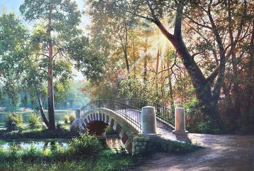The Bridge by Emil Kasymov, Painting for Sale on Select