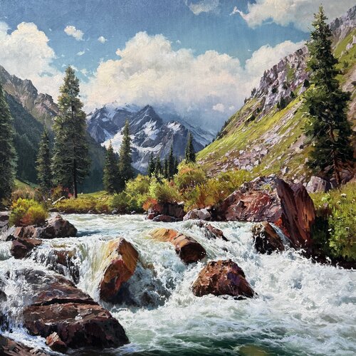 Living Water by Emil Kasymov, Painting for Sale on Select