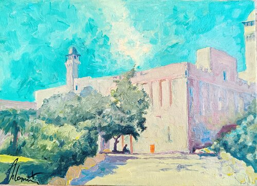 Cave of the Patriarchs by Shlomit Aharonovitch, Painting for Sale on Select