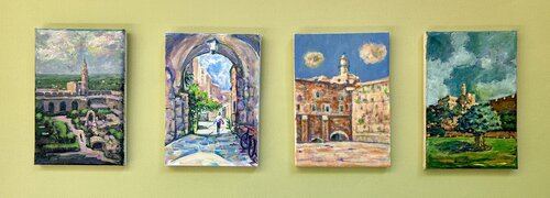 Jerusalem - Winter Spring Summer Autumn by Shlomit Aharonovitch, Painting for Sale on Select