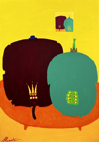 Ideal Couple by Shlomit Aharonovitch, Painting for Sale on Select