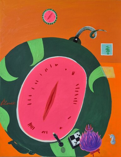 Game on a Visit by Shlomit Aharonovitch, Painting for Sale on Select