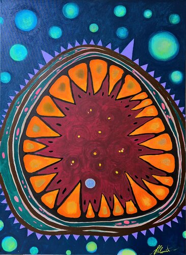 Fifth Degree of Protection by Shlomit Aharonovitch, Painting for Sale on Select