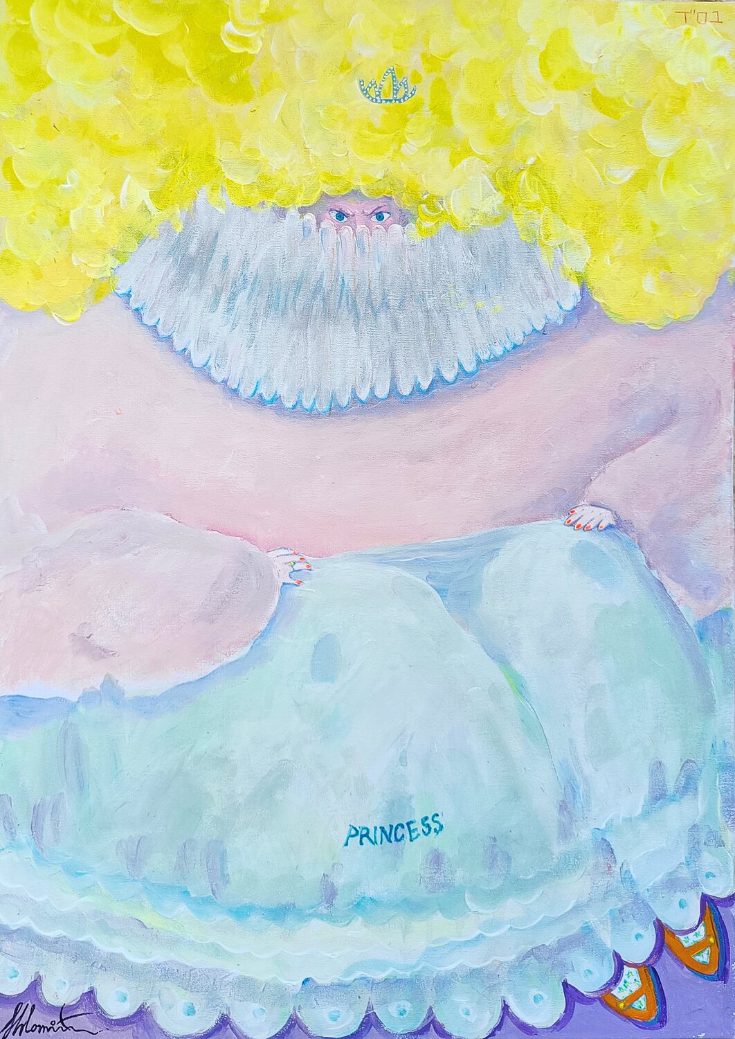 Princess Shlomit Aharonovitch Original painting for sale