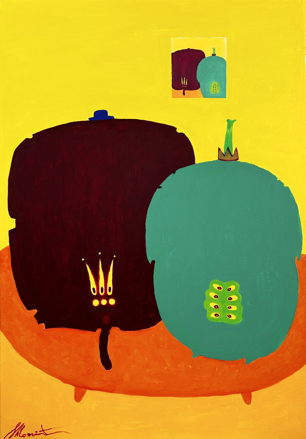 Ideal Couple Shlomit Aharonovitch Original painting for sale