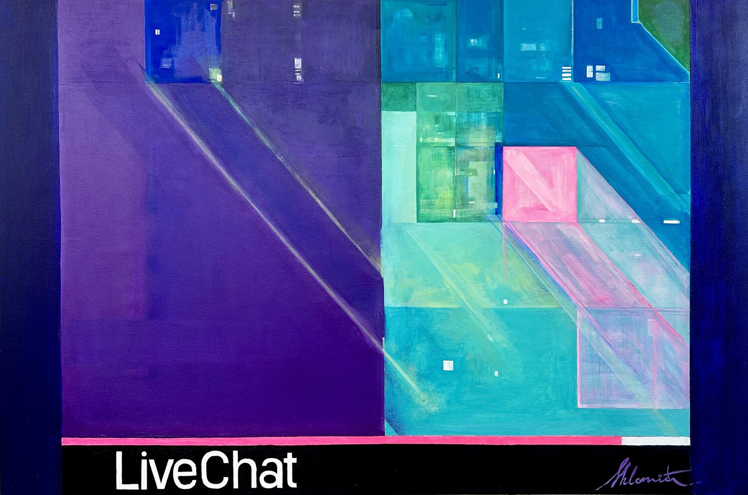 Live Chat Shlomit Aharonovitch Original painting for sale