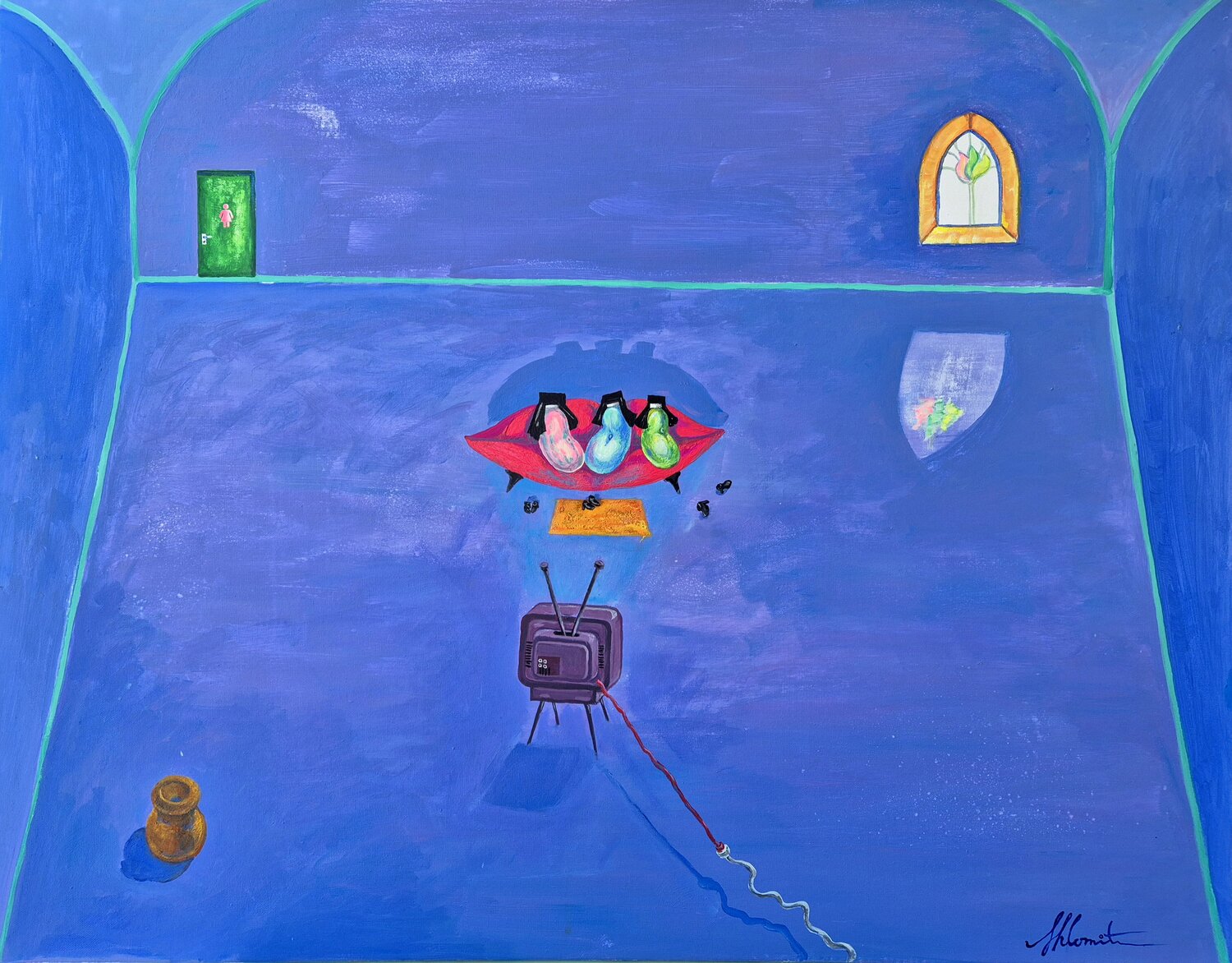 Nothing Criminal Shlomit Aharonovitch Original painting for sale