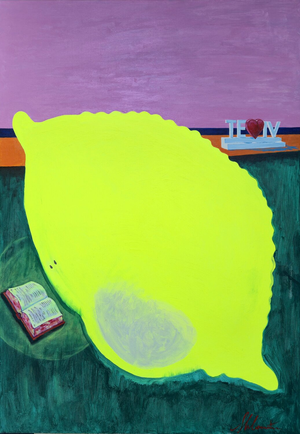 Lemon. Tel Aviv Shlomit Aharonovitch Original painting for sale