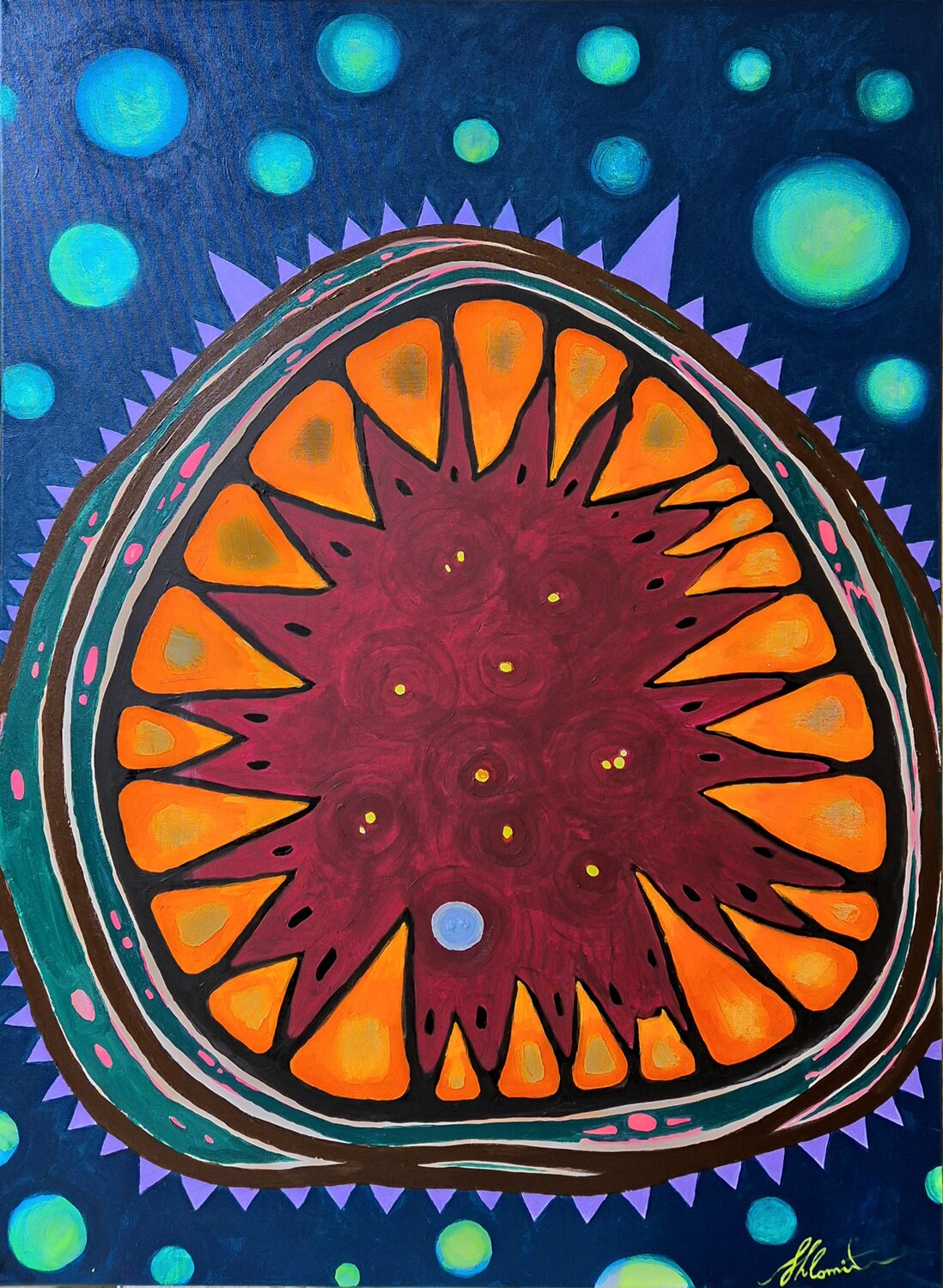 Fifth Degree of Protection Shlomit Aharonovitch Original painting for sale