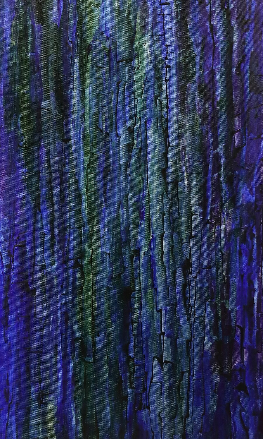 UNTITLED - 04-01-2026  - Blue Period Pratap Singh Originalgemälde zu verkaufen
