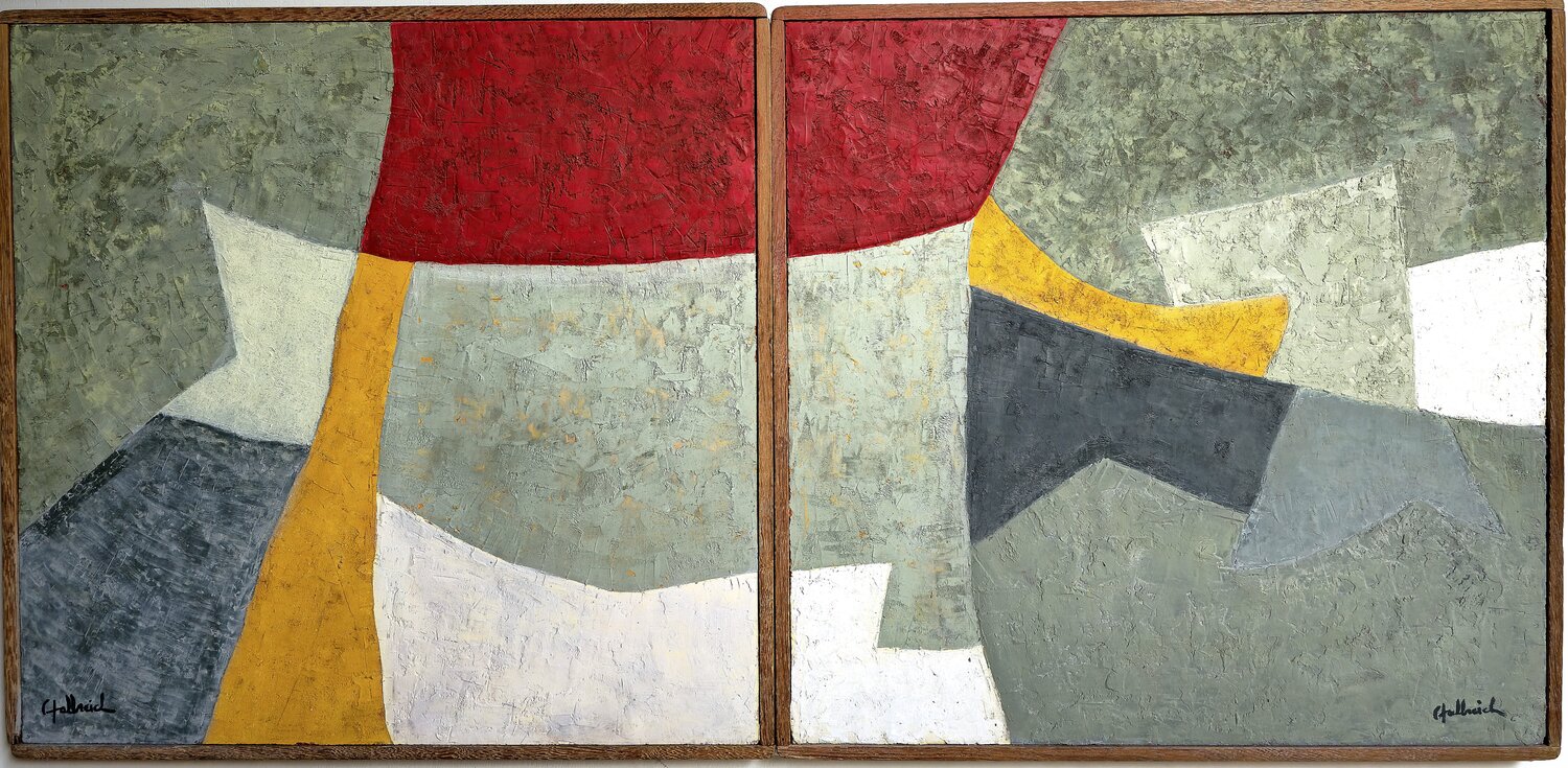 LE MOUVEMENT DE LA TRANSFORMATION Frédéric Halbreich Original painting for sale