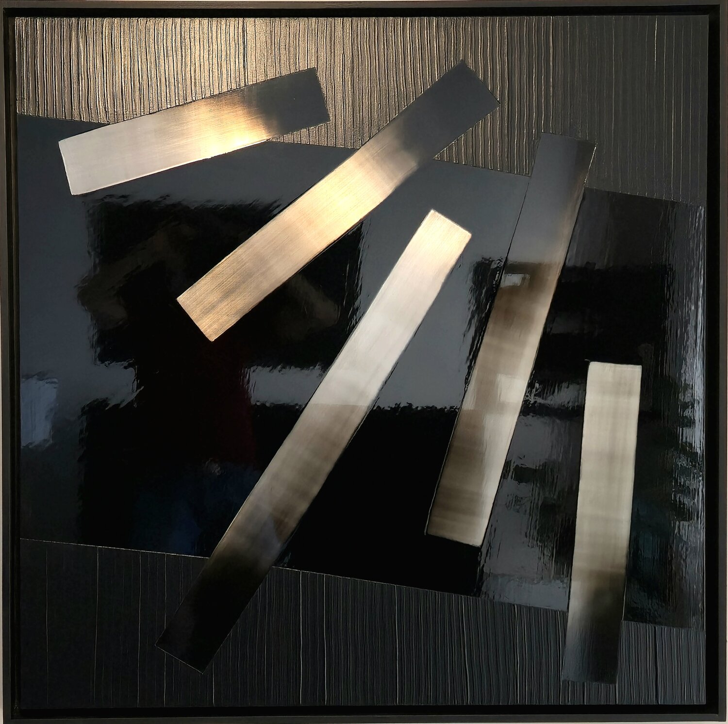 VIF ARGENT- ALUMINOÏDE Frédéric Halbreich Original painting for sale