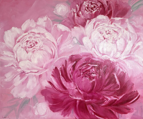 Peonies by Elena Ivaniuk, Painting for Sale on Select