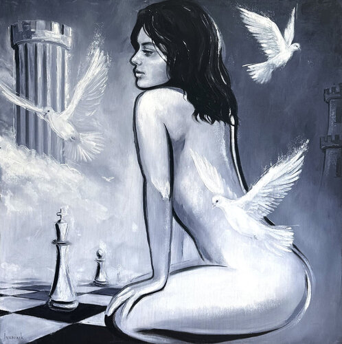 Between Dream and Reason by Elena Ivaniuk, Painting for Sale on Select