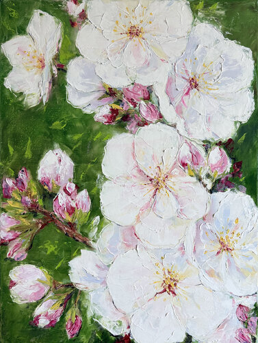 Blooming Branch by Elena Ivaniuk, Painting for Sale on Select