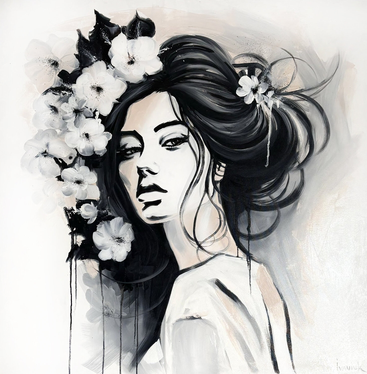 Stranger Elena Ivaniuk Original painting for sale