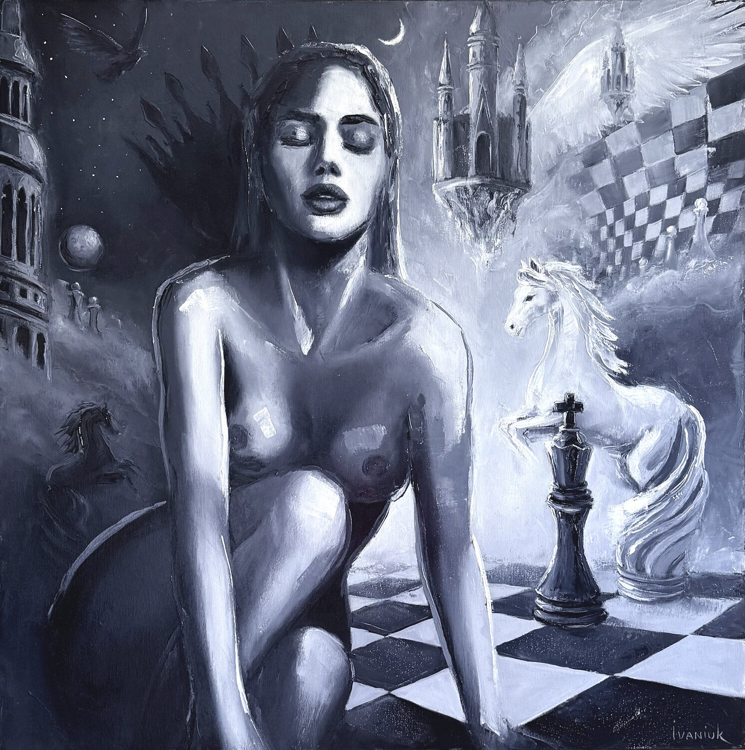 Dreaming Elena Ivaniuk Original painting for sale
