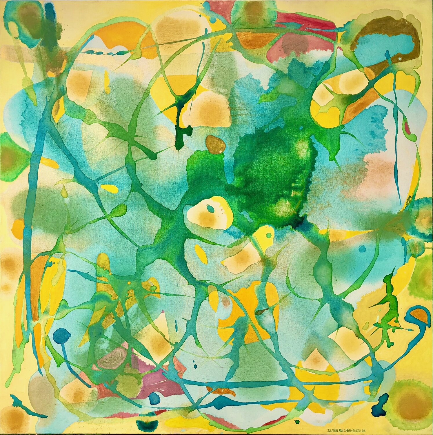 GELBE Love Craft Isabel Ruíz Perdiguero Original painting for sale