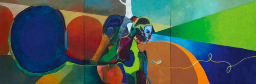 Tremolant de fred (tríptico) by Arribas - Forcada, Painting for Sale on Select