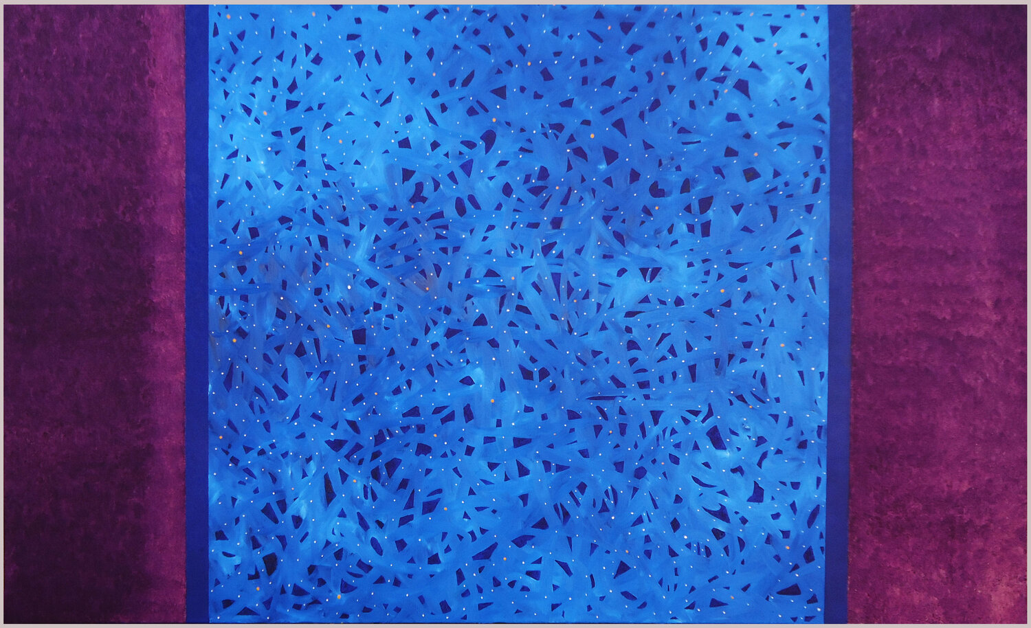 Blue Arribas - Forcada Original painting for sale