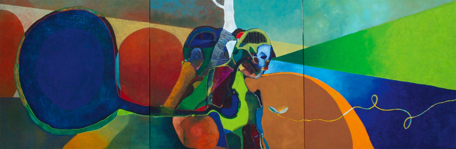Tremolant de fred (tríptico) Arribas - Forcada Original painting for sale
