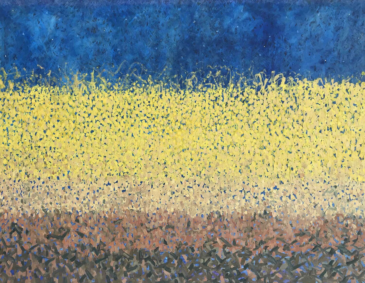 Wheatfield Arribas - Forcada Original painting for sale