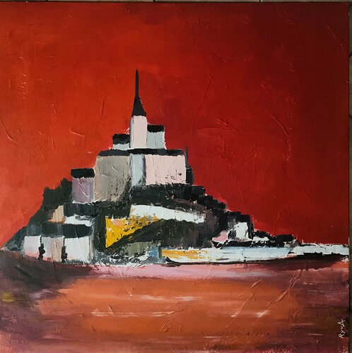 LE MONT SAINT MICHEL by Mr Mindwash, Painting for Sale on Select