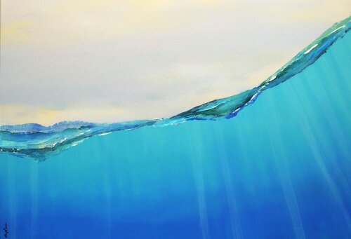 "Bain de Mer" by Sophie Duplain, Painting for Sale on Select