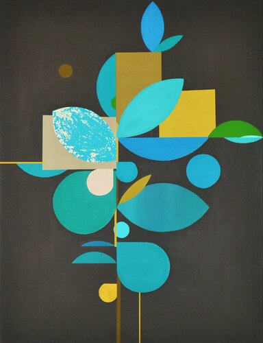 "d'Ombres Bleues" by Sophie Duplain, Painting for Sale on Select