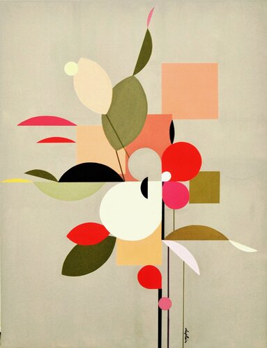 "Rose de Chine" by Sophie Duplain, Painting for Sale on Select