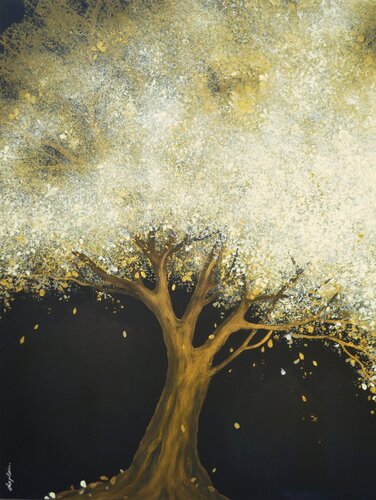 "L'Or et la Matière" by Sophie Duplain, Painting for Sale on Select
