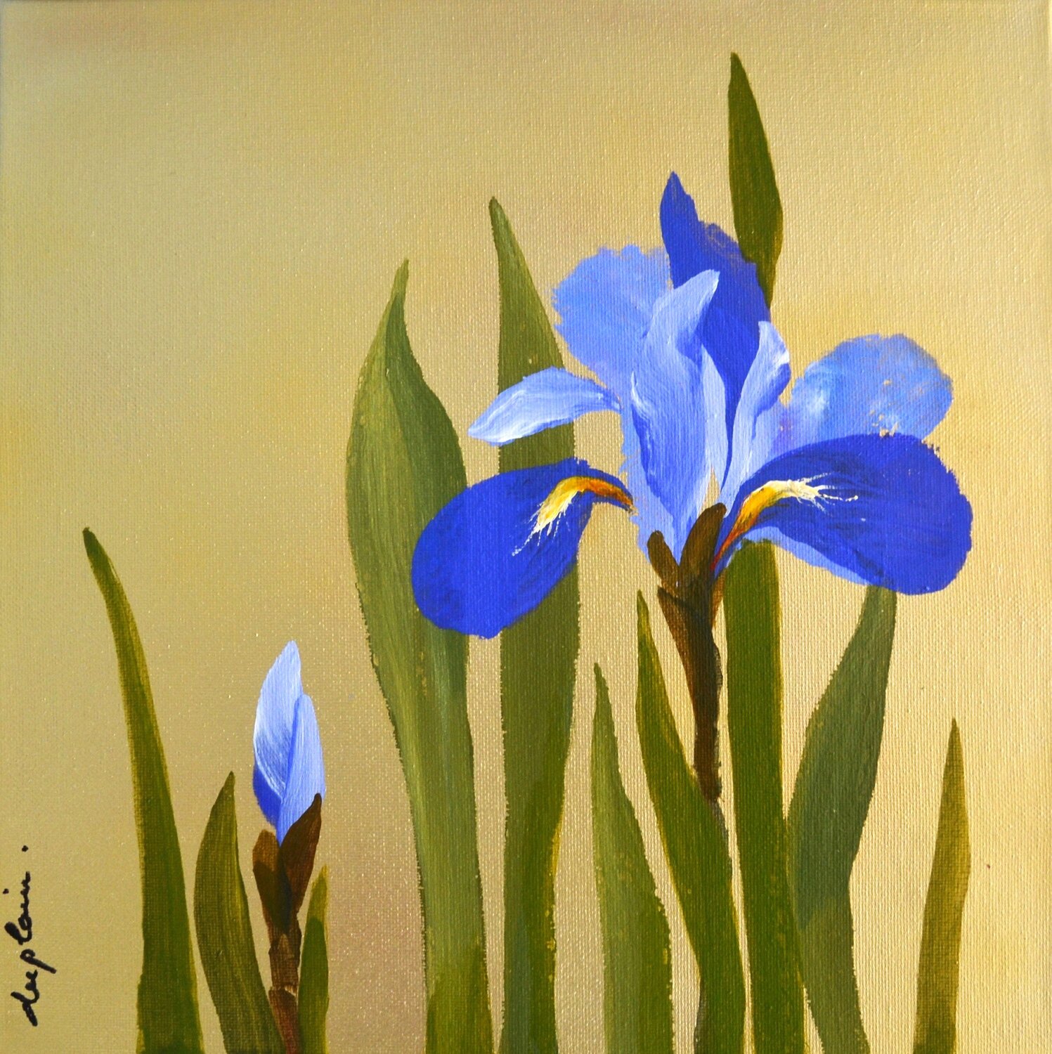 "Iris 2" Sophie Duplain Original painting for sale