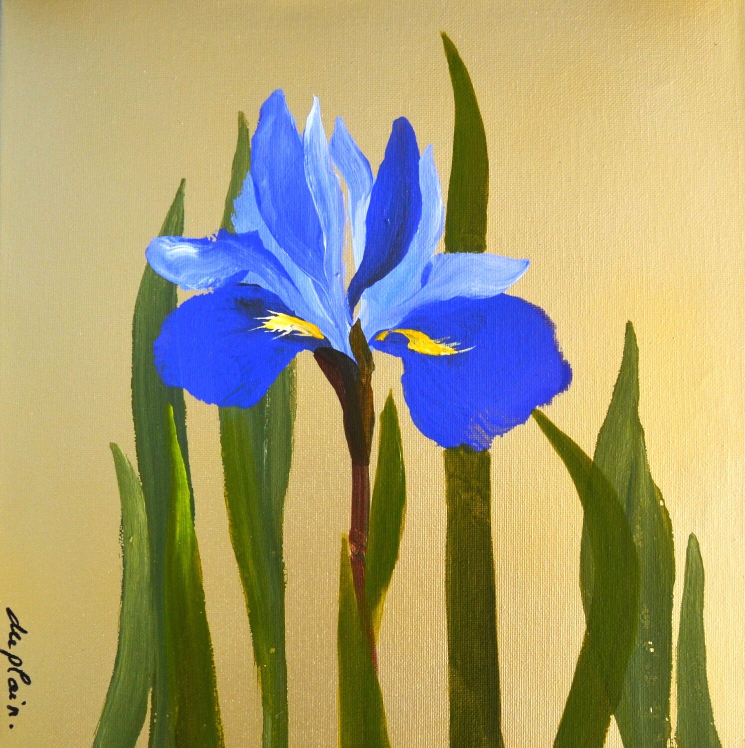 "Iris 3" Sophie Duplain Original painting for sale